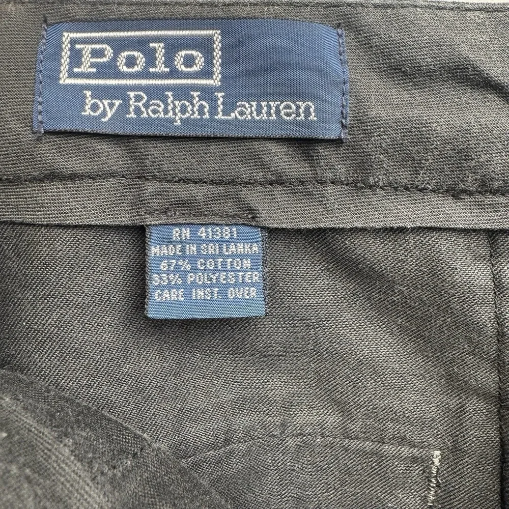 VTG Polo Ralph Lauren Dress Pants Men's 31x30 Gray Side Tab Adjusters